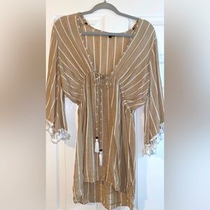 Tan/Beige women’s swim coverup